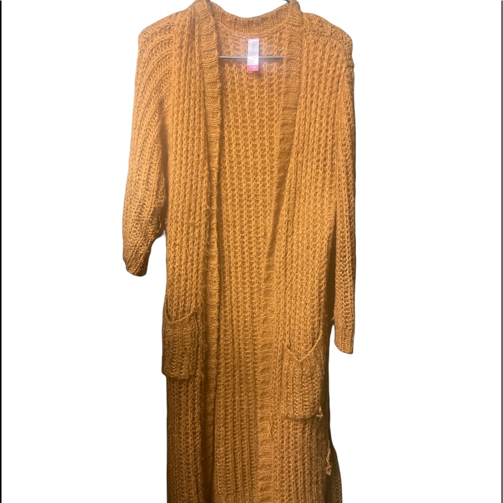 Rust color cardigan